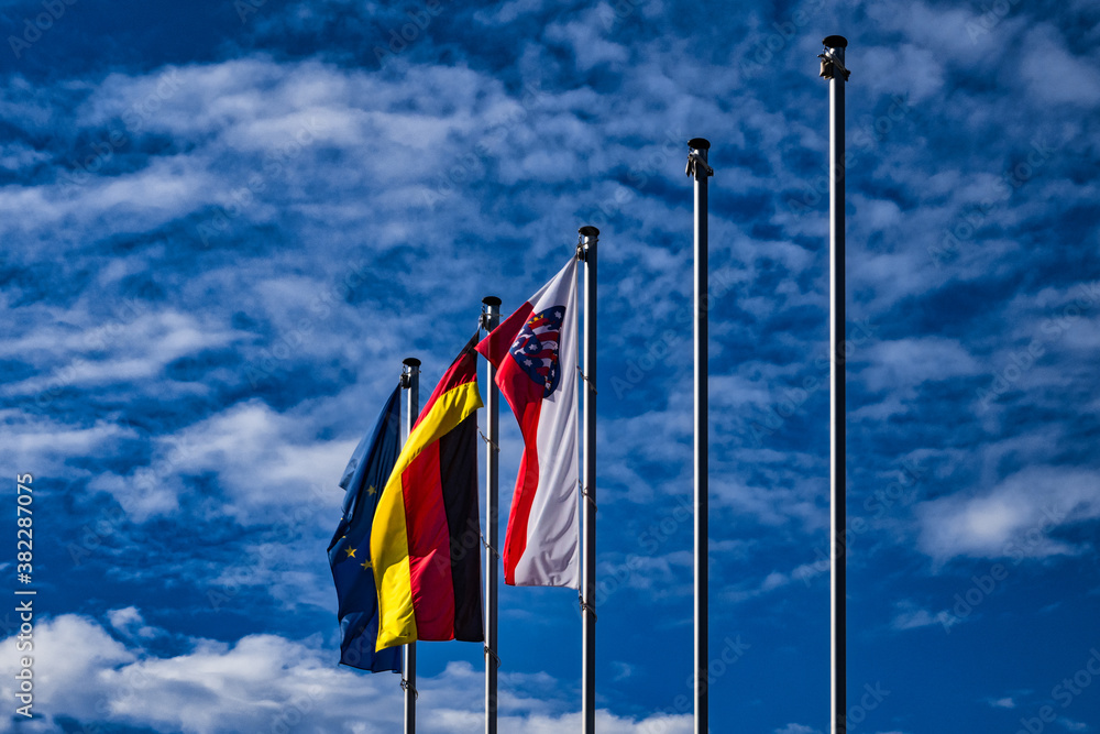 Thüringen Deutschland Europa Flaggen
