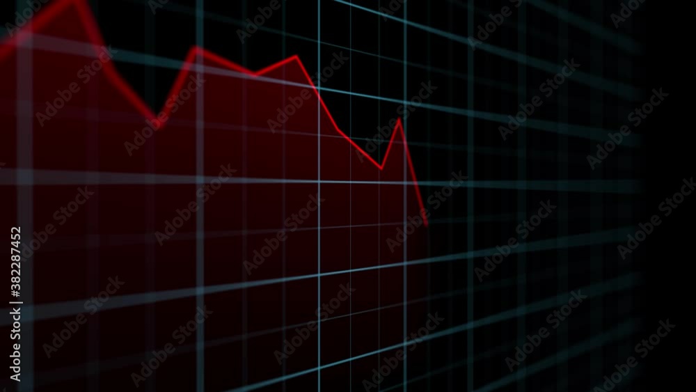 On the stock market, the share price falls. Falling prices of securities. Loss of assets in equities stock. Decreasing trend showing unsuccessful performance and losses failure due to economic crisis On the stock market, the share price falls. Falling prices of securities. Loss of assets in equities stock. Decreasing trend showing unsuccessful performance and losses failure due to economic crisis