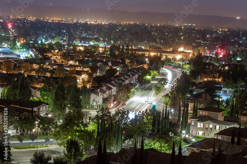 night view of the city
