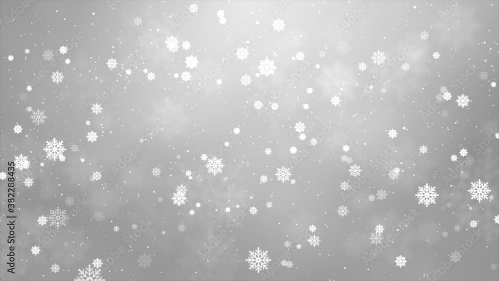 White snowflakes flying in the air. Snow flakes, snow loop background. Winter falling snow, snowflake. Holiday for Merry Christmas Holiday, Happy New Year Festivel, birthday, Party, Invitation, Wishes White snowflakes flying in the air. Snow flakes, snow loop background. Winter falling snow, snowflake. Holiday for Merry Christmas Holiday, Happy New Year Festivel, birthday, Party, Invitation, Wishes