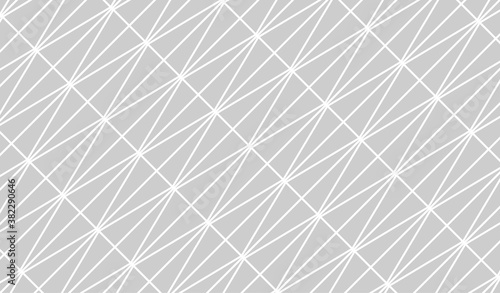 Gray triangles on white background. Modern vector ornament. Geometric abstract pattern.