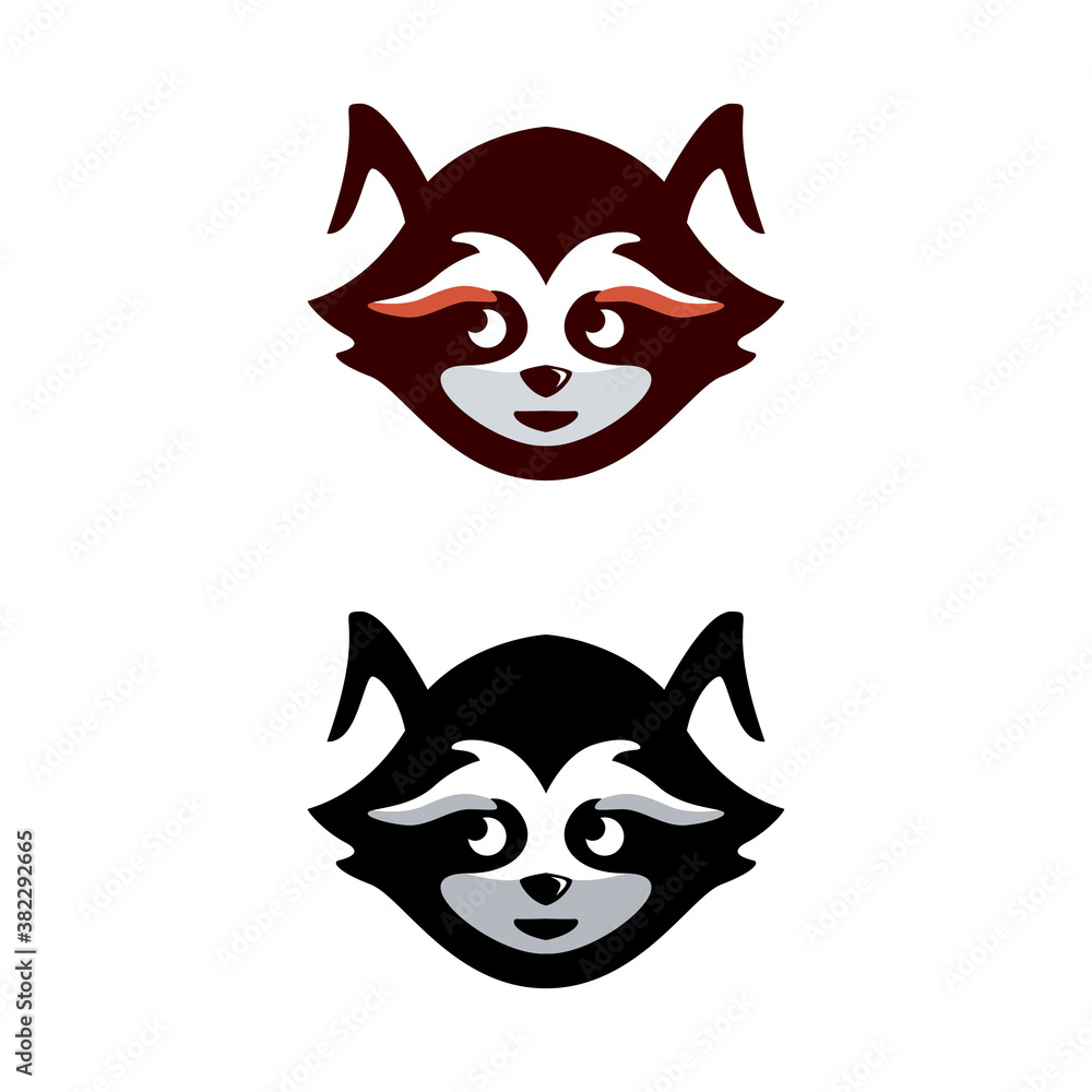 Fototapeta Racoon Mascot Logo