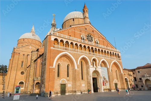 PADUA, ITALY - SEPTEMBER 8, 2014: Basilica del Santo or Basilica of Saint Anthony of Padova in evening.