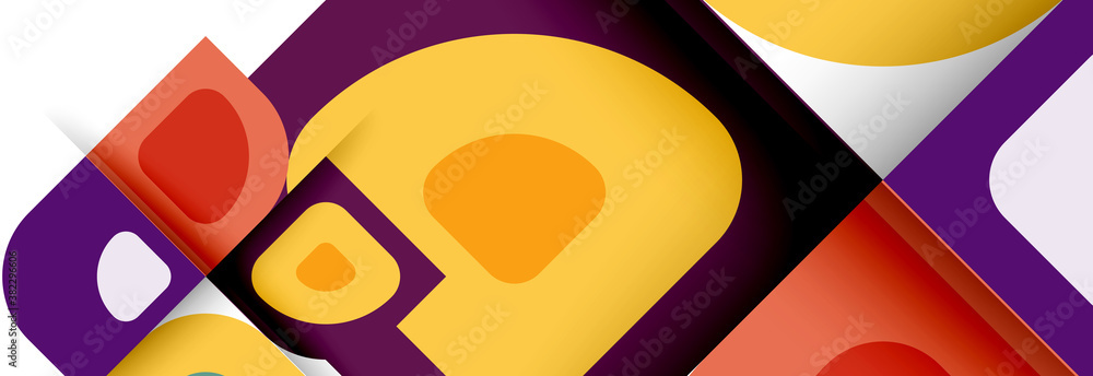 Set of vector modern geometric abstract backgrounds with repeating abstract round shapes patterns and shadow effects Set of vector modern geometric abstract backgrounds with repeating abstract round shapes patterns and shadow effects