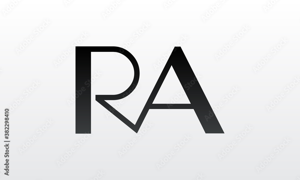 Initial ra letter logo with creative modern business typography vector template. Creative letter ra logo design. Initial ra letter logo with creative modern business typography vector template. Creative letter ra logo design.