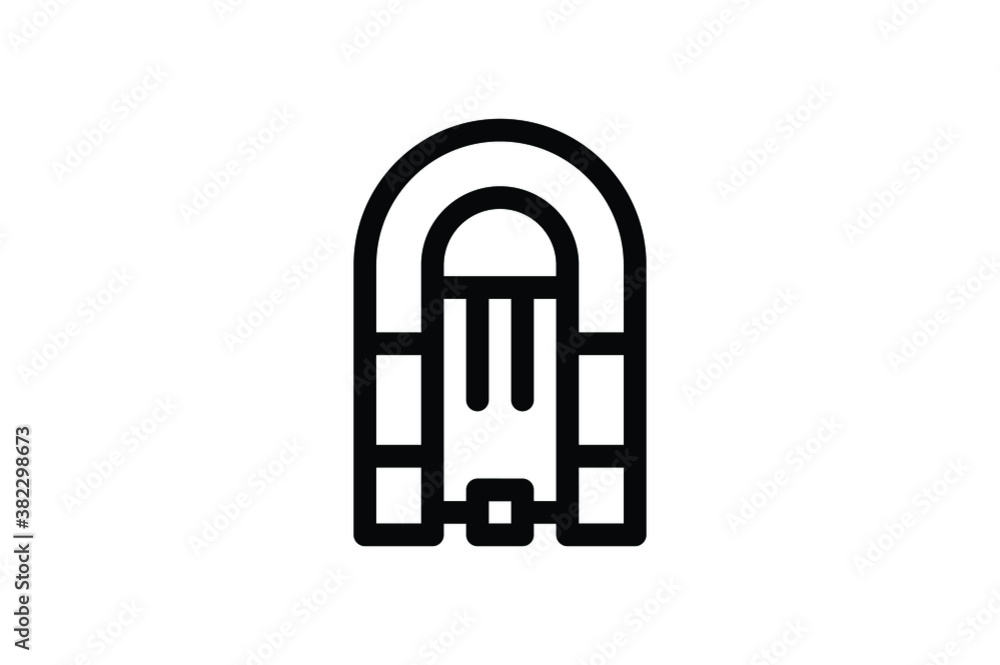 Rescue Outline Icon - Inflatable Boat Rescue Outline Icon - Inflatable Boat