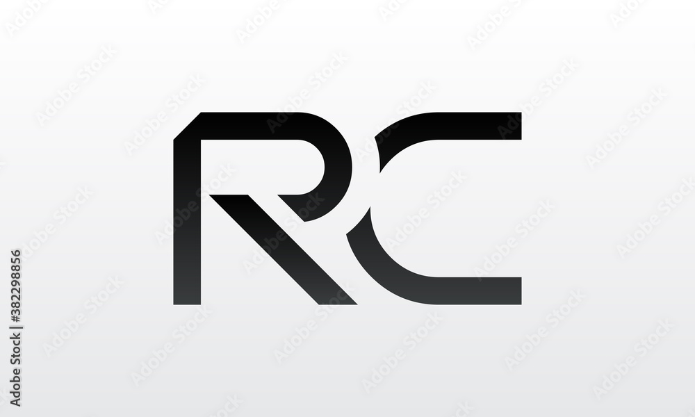 Initial rc letter logo with creative modern business typography vector template. Creative letter rc logo design. Initial rc letter logo with creative modern business typography vector template. Creative letter rc logo design.