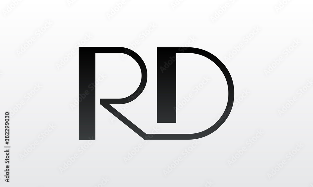 Initial rd letter logo with creative modern business typography vector template. Creative letter rd logo design. Initial rd letter logo with creative modern business typography vector template. Creative letter rd logo design.