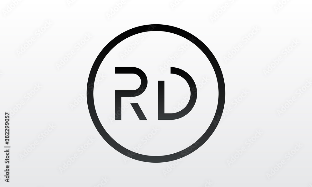 Initial rd letter logo with creative modern business typography vector template. Creative letter rd logo design. Initial rd letter logo with creative modern business typography vector template. Creative letter rd logo design.