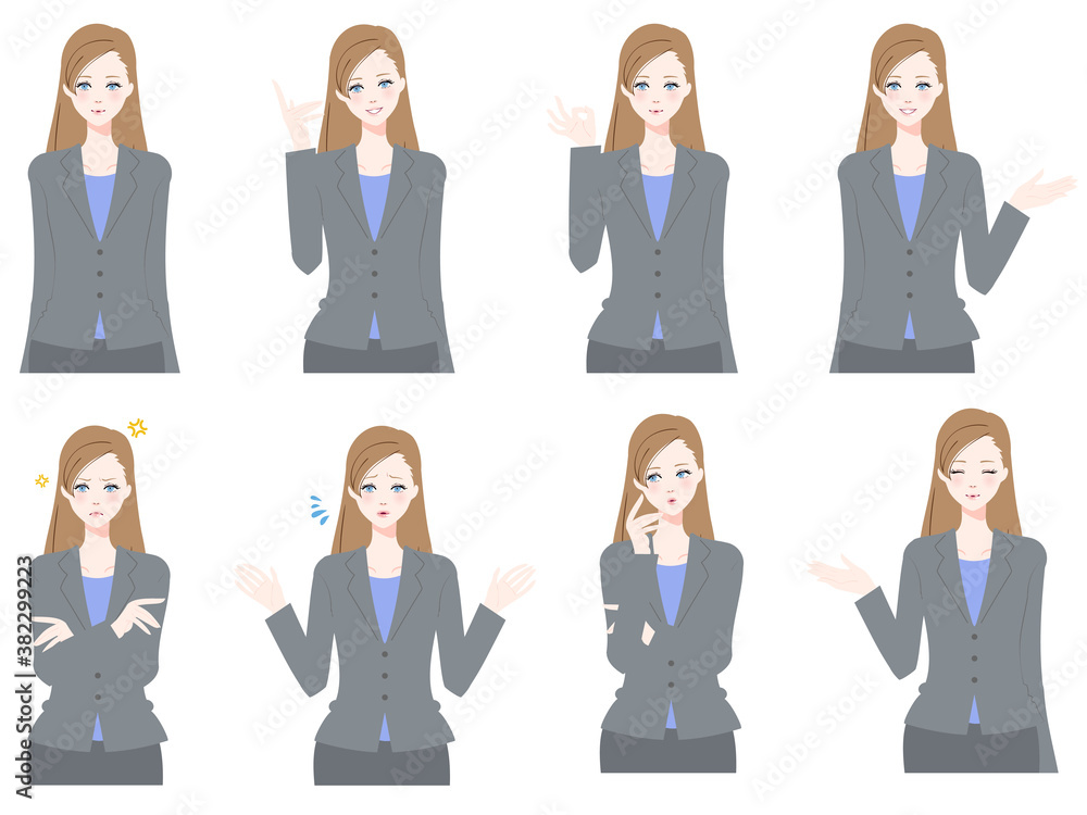 スーツ姿の女性