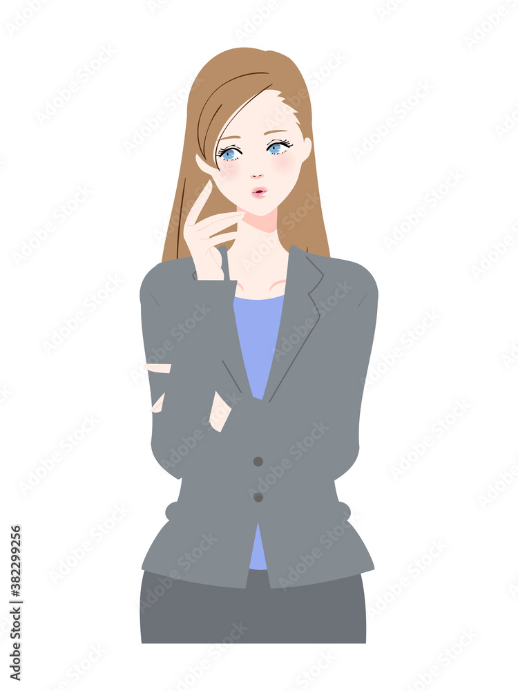 スーツ姿の女性