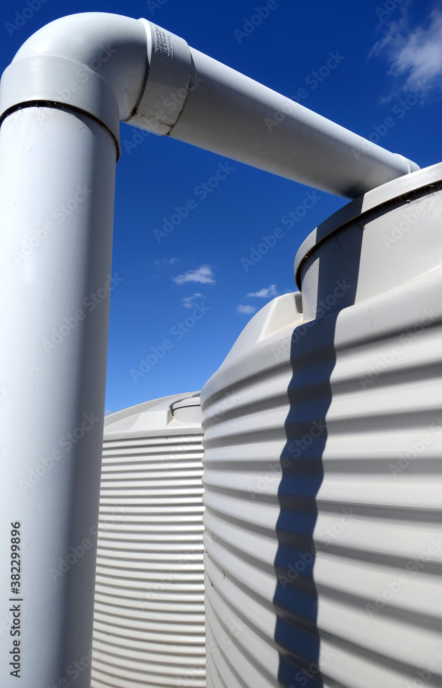 Naklejka premium Water tanks in use in Australia