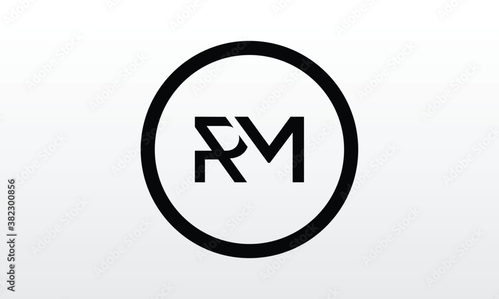 Initial rm letter logo with creative modern business typography vector template. Creative letter rm logo design. Initial rm letter logo with creative modern business typography vector template. Creative letter rm logo design.