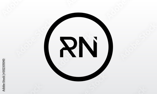 Free Download Initial rn letter logo with creative modern business typography vector template. Creative letter rn logo design. - GFXLoad