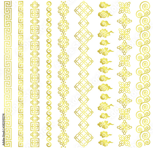 中国　チャイナ　広告用ライン