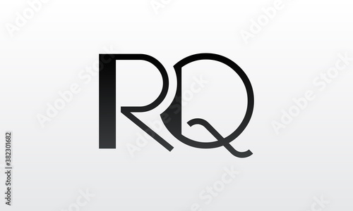 Initial rq letter logo with creative modern business typography vector template. Creative letter rq logo design.