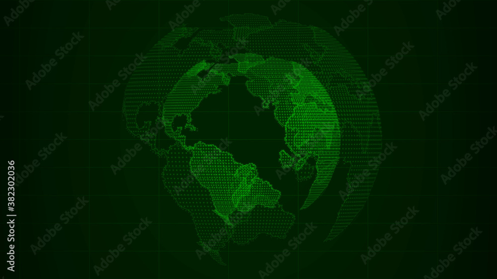 Beautiful green color technology 3d earth background image,3d planet Beautiful green color technology 3d earth background image,3d planet