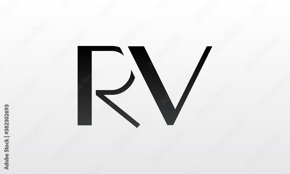 Initial rv letter logo with creative modern business typography vector template. Creative letter rv logo design. Initial rv letter logo with creative modern business typography vector template. Creative letter rv logo design.