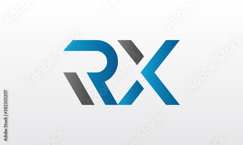 Initial rx letter logo with creative modern business typography vector template. Creative letter rx logo design.