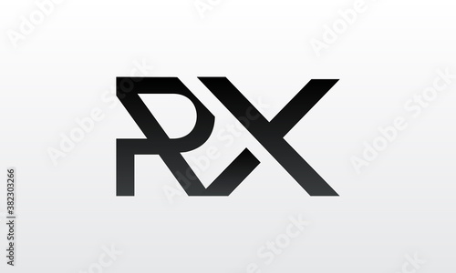 Initial rx letter logo with creative modern business typography vector template. Creative letter rx logo design.
