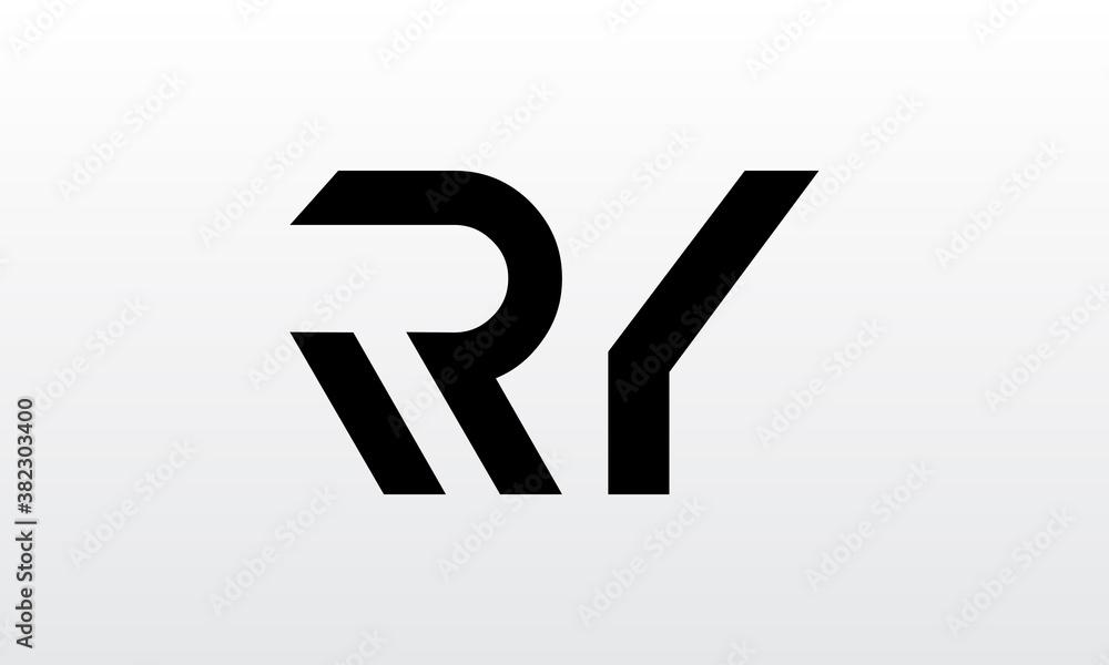 Initial ry letter logo with creative modern business typography vector template. Creative letter ry logo design. Initial ry letter logo with creative modern business typography vector template. Creative letter ry logo design.