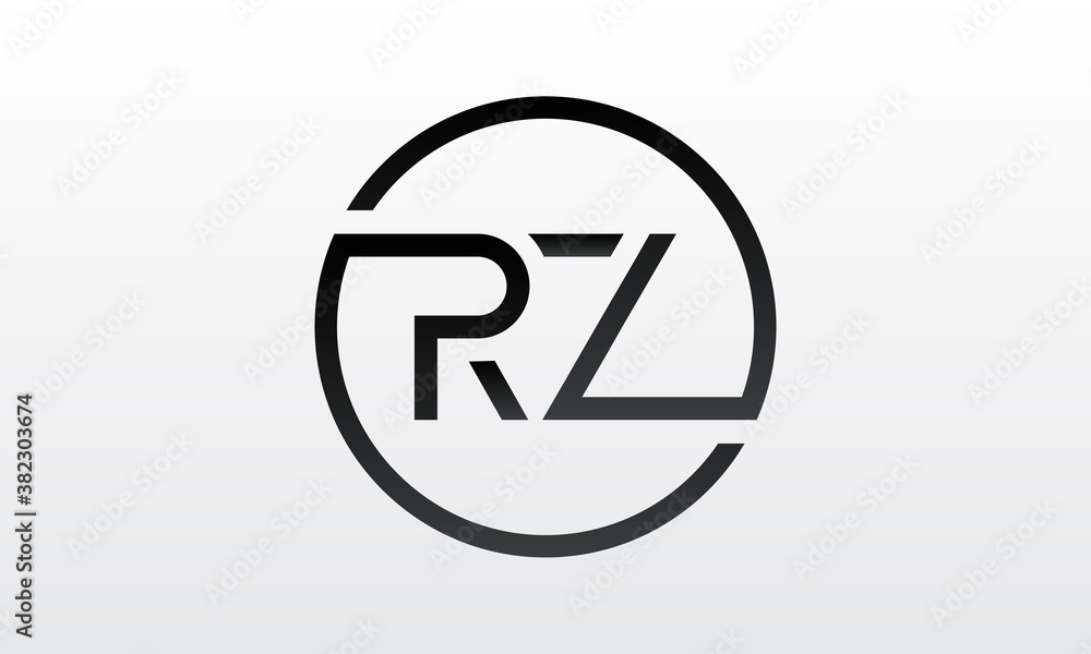 Initial rz letter logo with creative modern business typography vector template. Creative letter rz logo design. Initial rz letter logo with creative modern business typography vector template. Creative letter rz logo design.
