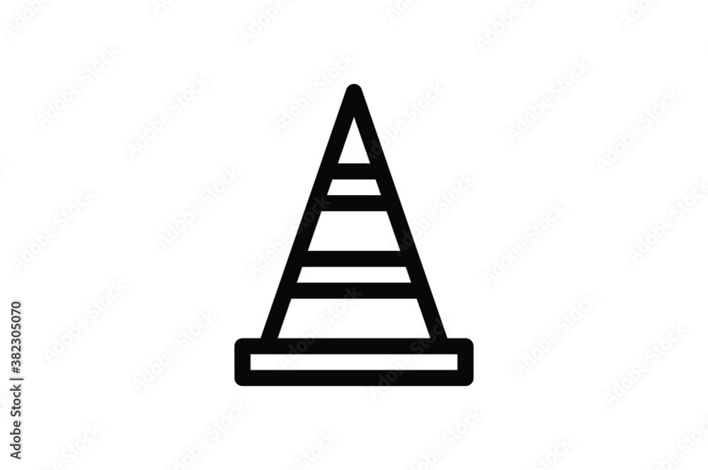 Rescue Outline Icon - Cone Rescue Outline Icon - Cone