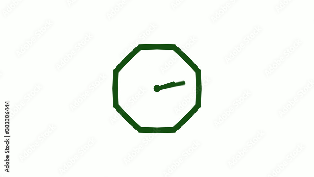 Amazing green dark counting down clock without trick,clock icon,clock isolated Amazing green dark counting down clock without trick,clock icon,clock isolated