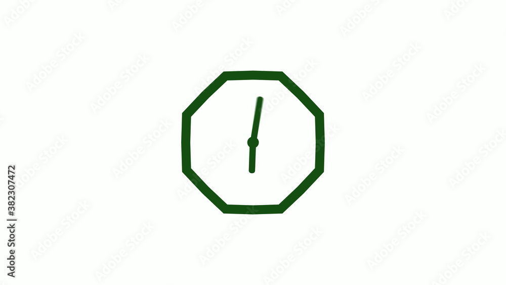 Amazing green dark counting down clock without trick,clock icon,clock isolated Amazing green dark counting down clock without trick,clock icon,clock isolated