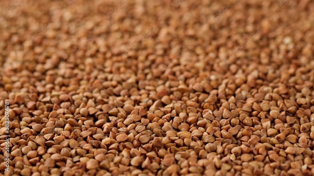 raw buckwheat top view close up raw buckwheat top view close up