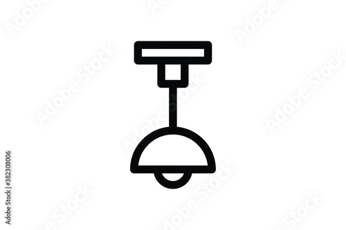 Furniture Outline Icon - Chandelier