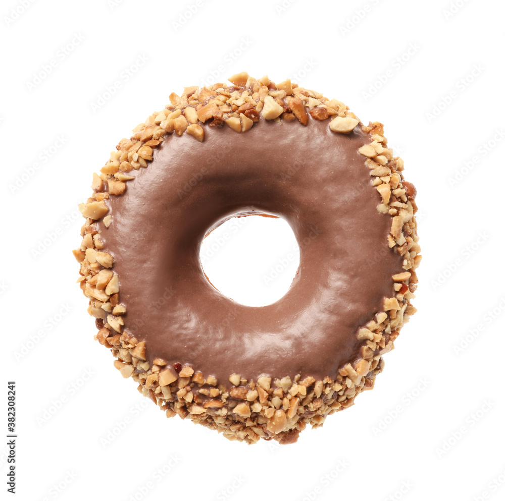Tasty donut on white background Tasty donut on white background