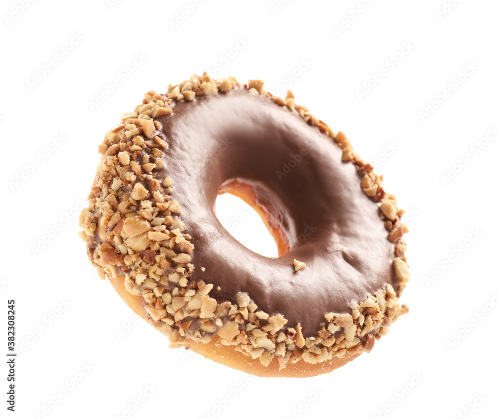 Tasty donut on white background Tasty donut on white background