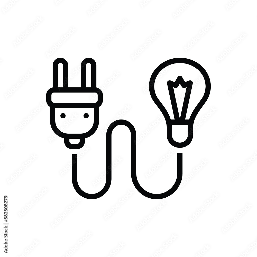 Black line icon for consumption Black line icon for consumption