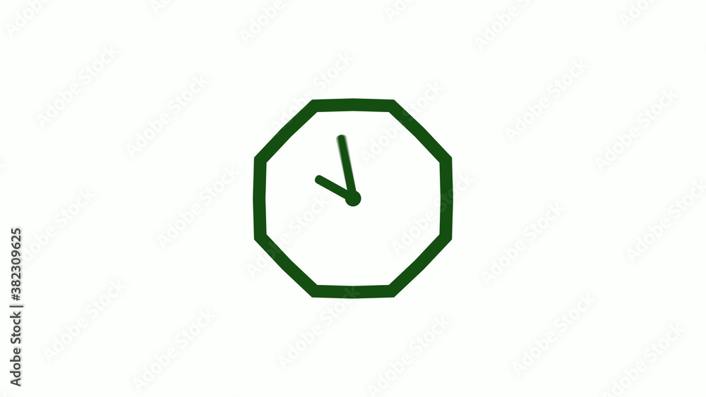 12 hours counting down green dark clock icon without trick,clock icon 12 hours counting down green dark clock icon without trick,clock icon