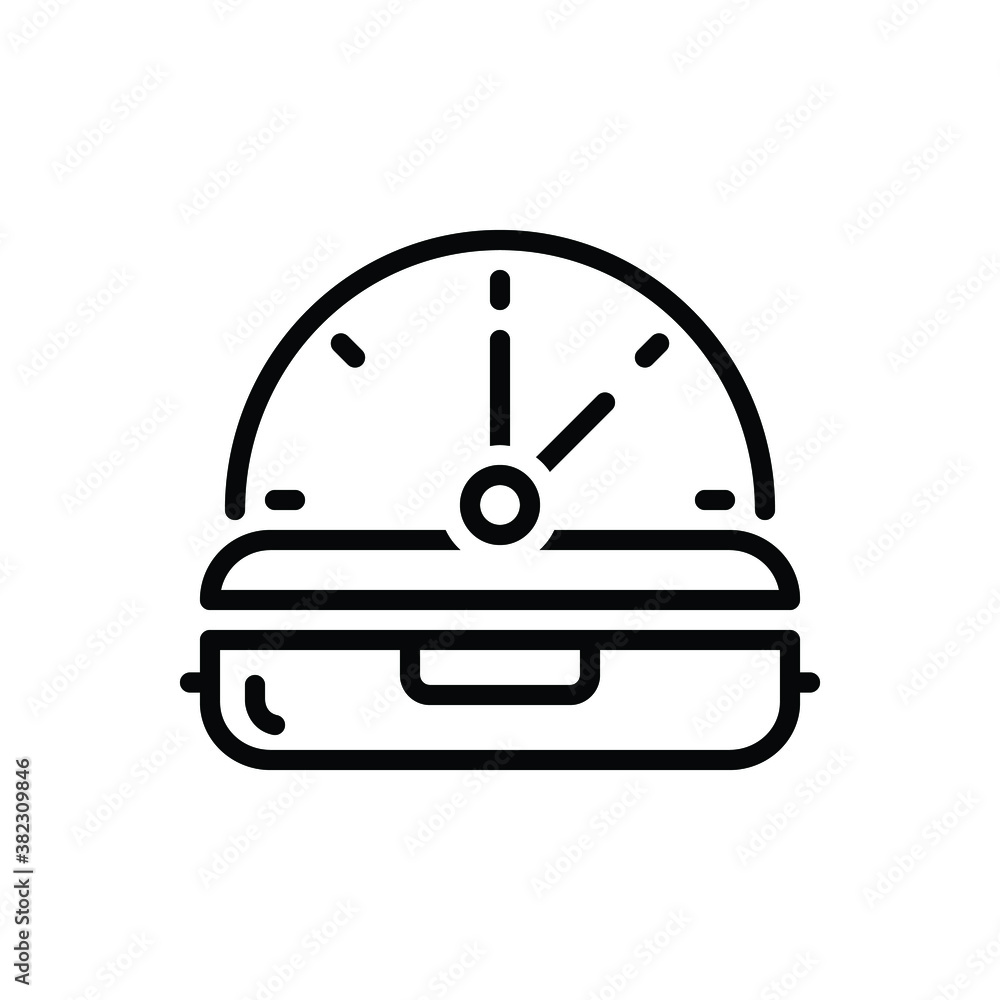 Black line icon for lunch Black line icon for lunch