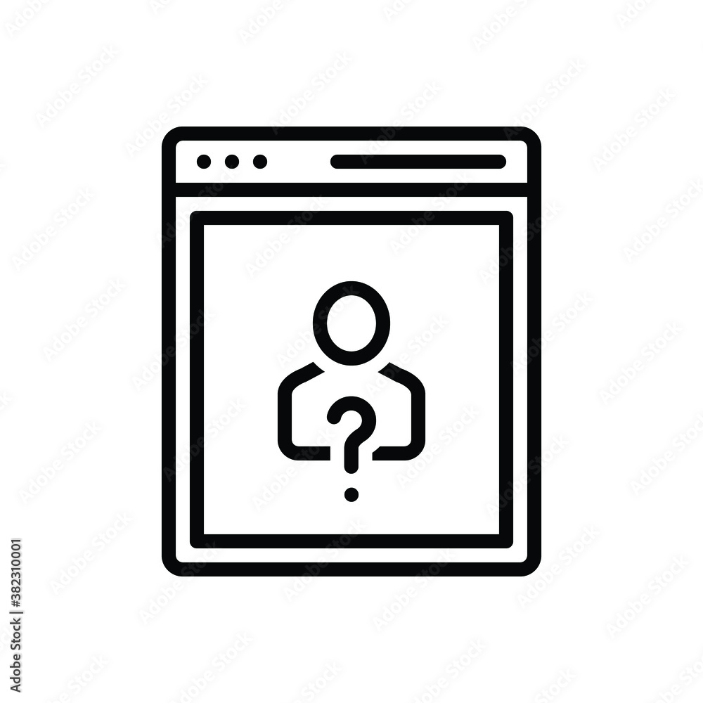 Black line icon for requirement Black line icon for requirement