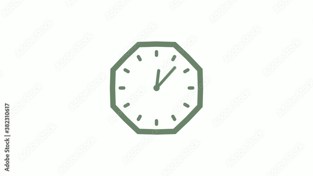 Amazing green gray counting down clock icon on white background,clock icon,Clock isolated Amazing green gray counting down clock icon on white background,clock icon,Clock isolated
