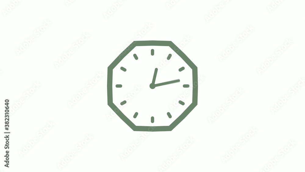 Amazing green gray counting down clock icon on white background,clock icon,Clock isolated Amazing green gray counting down clock icon on white background,clock icon,Clock isolated