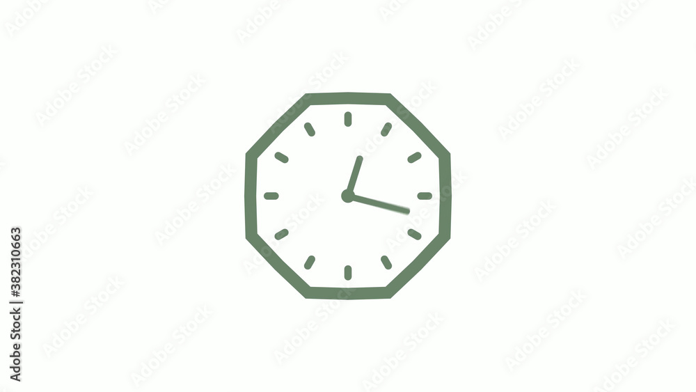 Amazing green gray counting down clock icon on white background,clock icon,Clock isolated Amazing green gray counting down clock icon on white background,clock icon,Clock isolated