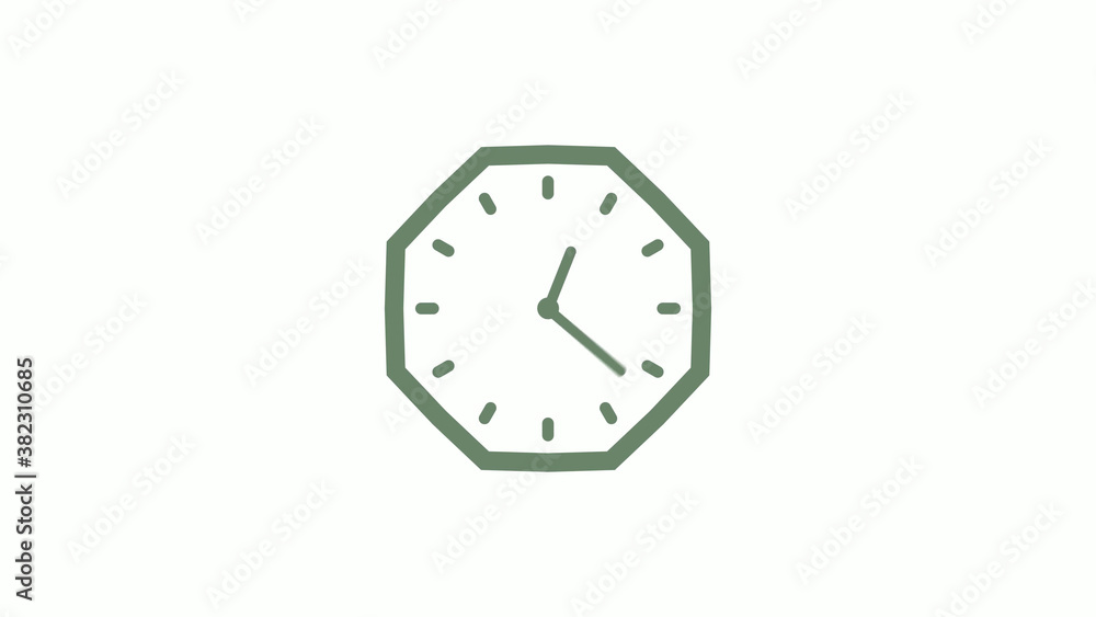 Amazing green gray counting down clock icon on white background,clock icon,Clock isolated Amazing green gray counting down clock icon on white background,clock icon,Clock isolated