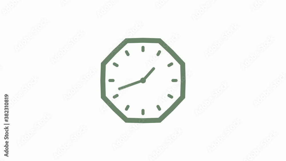 Amazing green gray counting down clock icon on white background,clock icon,Clock isolated Amazing green gray counting down clock icon on white background,clock icon,Clock isolated