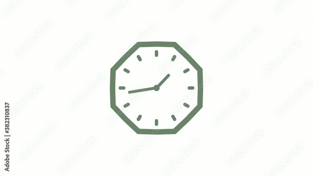 Amazing green gray counting down clock icon on white background,clock icon,Clock isolated Amazing green gray counting down clock icon on white background,clock icon,Clock isolated