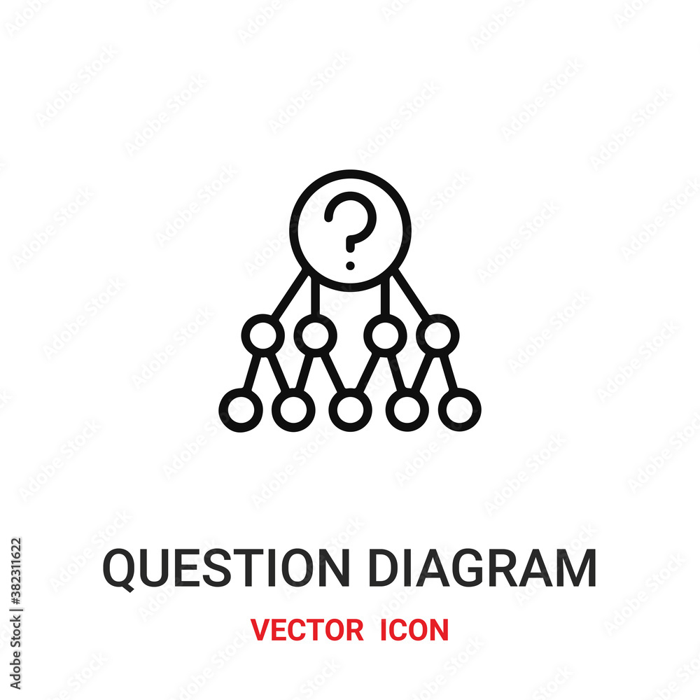 question diagram icon vector symbol. question diagram symbol icon vector for your design. Modern outline icon for your website and mobile app design. question diagram icon vector symbol. question diagram symbol icon vector for your design. Modern outline icon for your website and mobile app design.