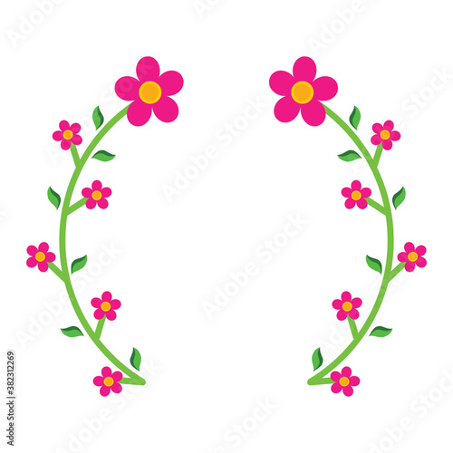 Vector flowers set. Beautiful wreath. Elegant floral collection with isolated blue,pink leaves and flowers, hand drawn watercolor. Design for invitation, wedding or greeting cards