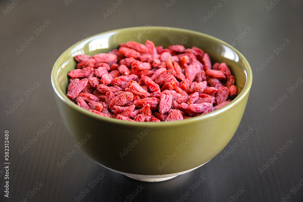 Goji berries in a bowl. Goji berries in a bowl.