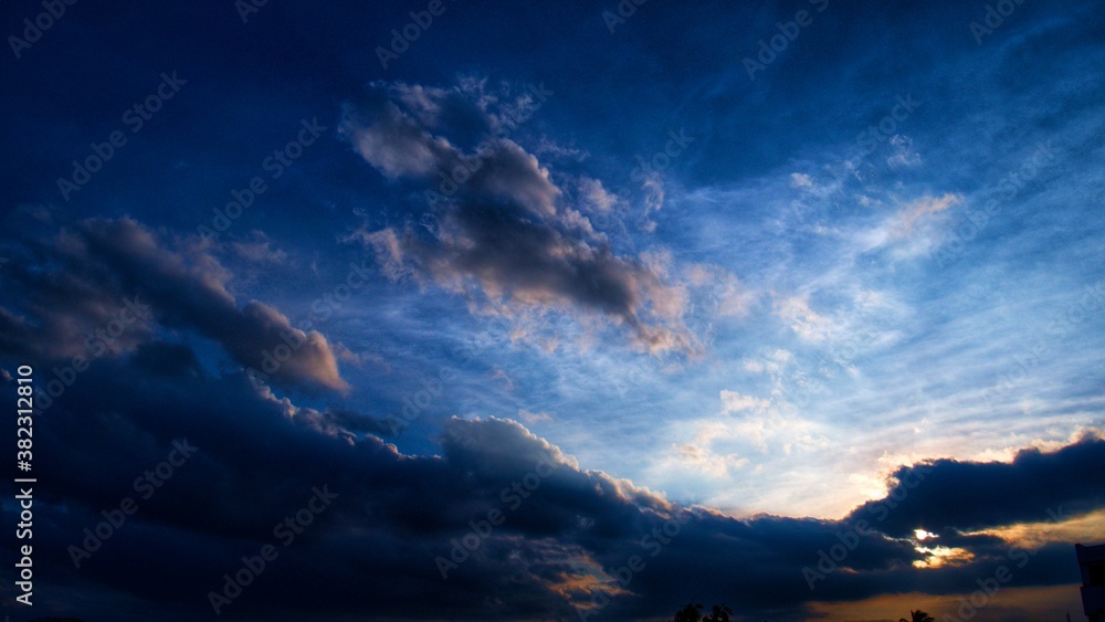Obraz premium time lapse clouds