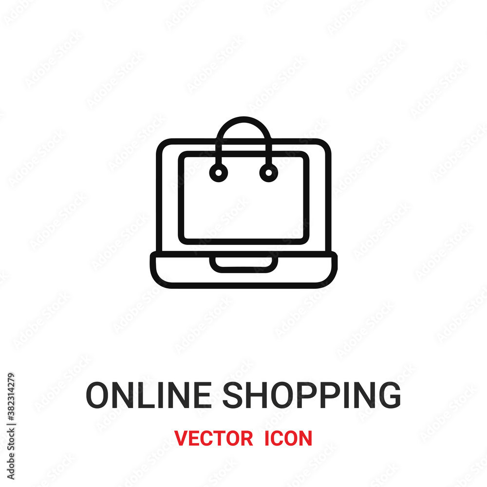 online shoppping icon vector symbol. online shoppping symbol icon vector for your design. Modern outline icon for your website and mobile app design. online shoppping icon vector symbol. online shoppping symbol icon vector for your design. Modern outline icon for your website and mobile app design.