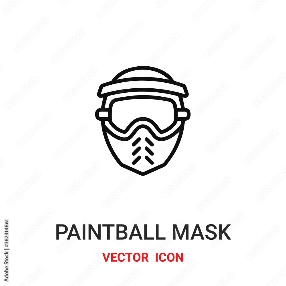 paintball mask icon vector symbol. paintball mask symbol icon vector for your design. Modern outline icon for your website and mobile app design. paintball mask icon vector symbol. paintball mask symbol icon vector for your design. Modern outline icon for your website and mobile app design.