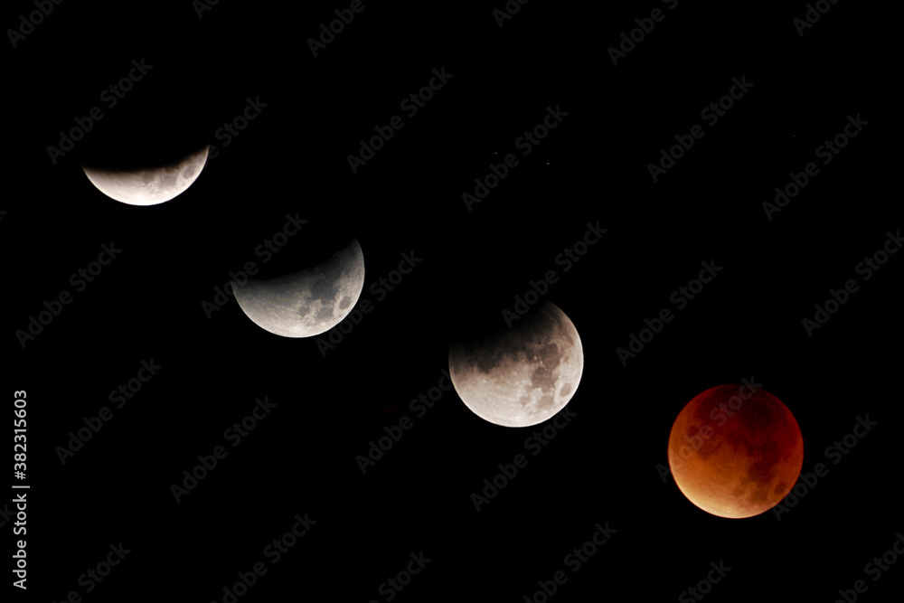 Obraz premium Phases de la Lune